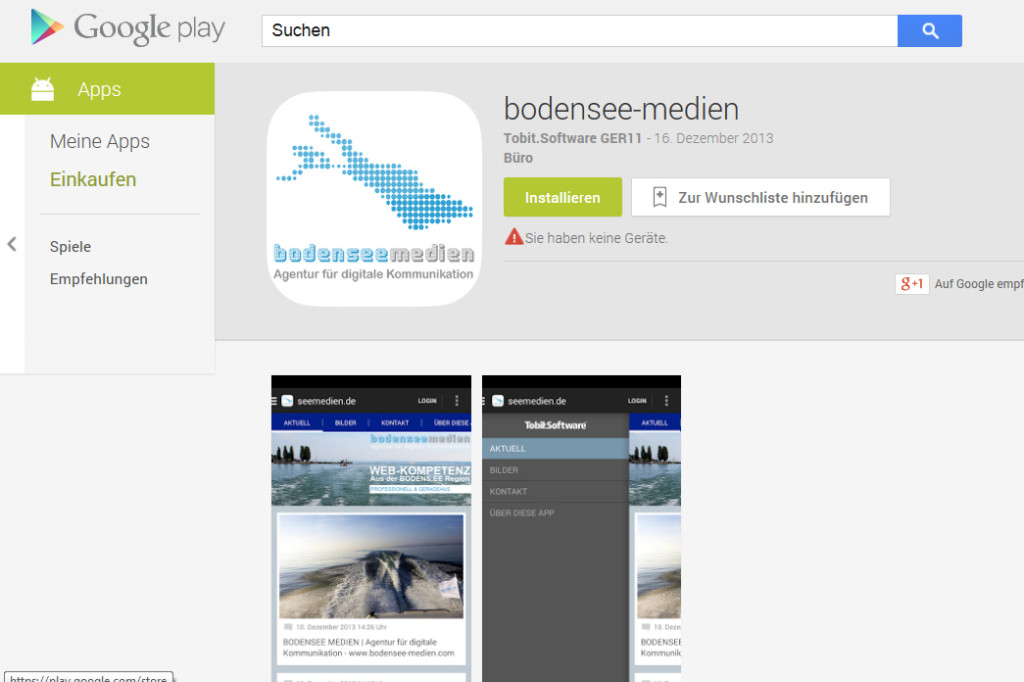 Bodensee Medien - Mobile Lösung