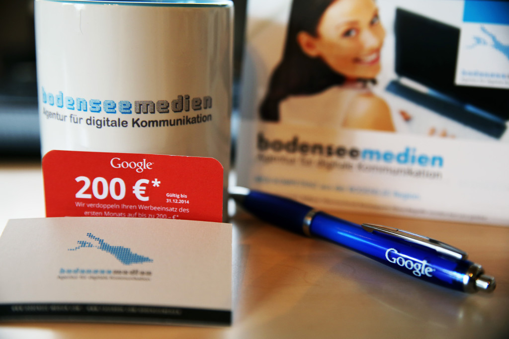 200 Euro Google AdWords Gutschein bei BODENSEE MEDIEN